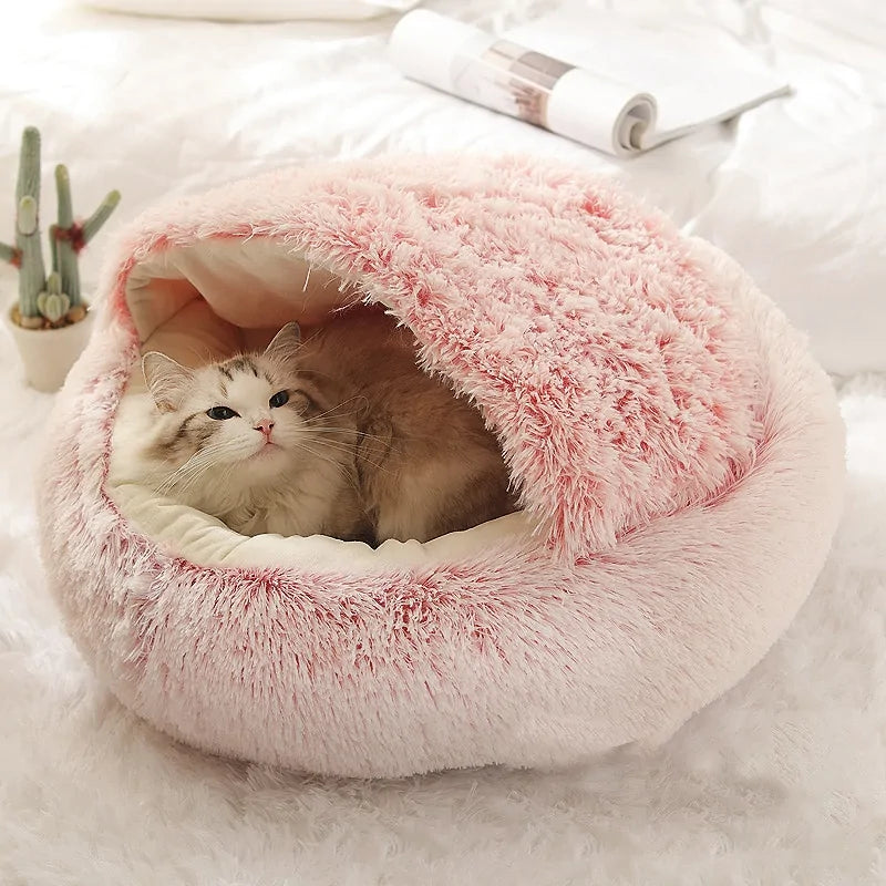 2 In 1 Long Plush Pet Bed